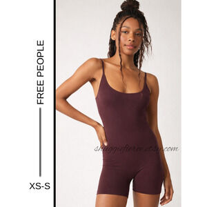 MSRP: $78 ✨NEW Free People “One To Watch” Romper – Size XS-S | Chocolate Merlot✨